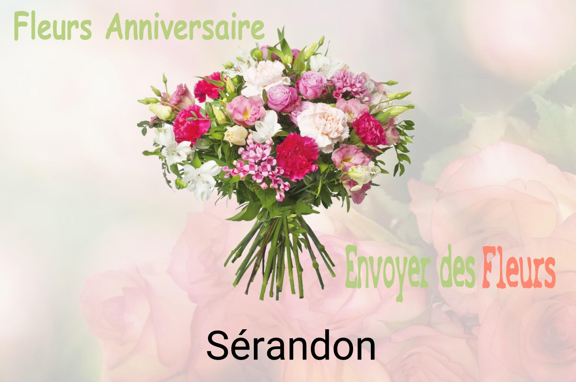 Bouquet de fleurs d’anniversaire livré à Sérandon