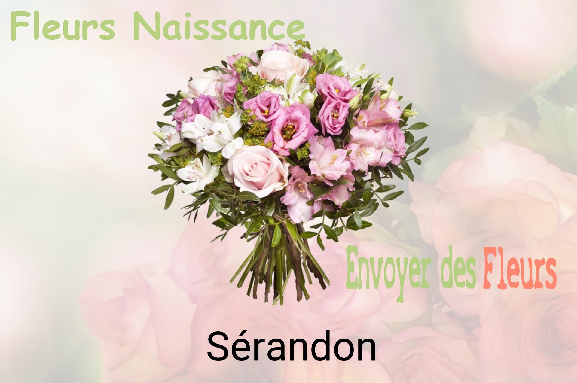 Bouquet de fleurs de naissance livré à Sérandon
